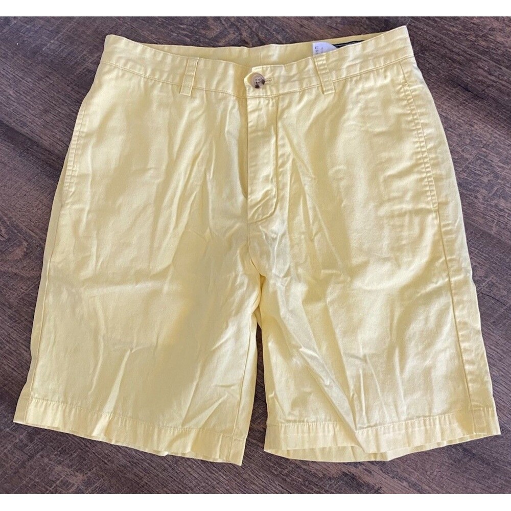 Vineyard Vines Shorts Mens 30 Button Lightweight Chino Golf Preppy Yellow